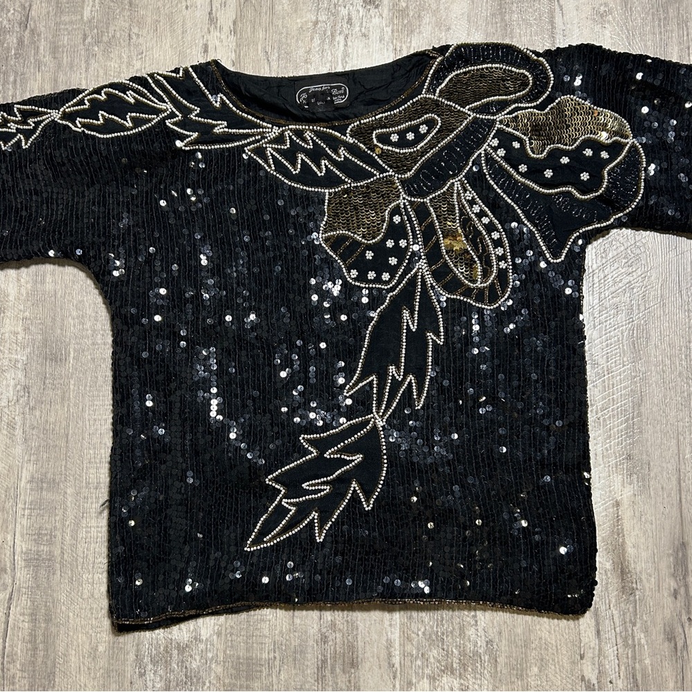 Jean for Joseph Le Bon- black sequined shirt